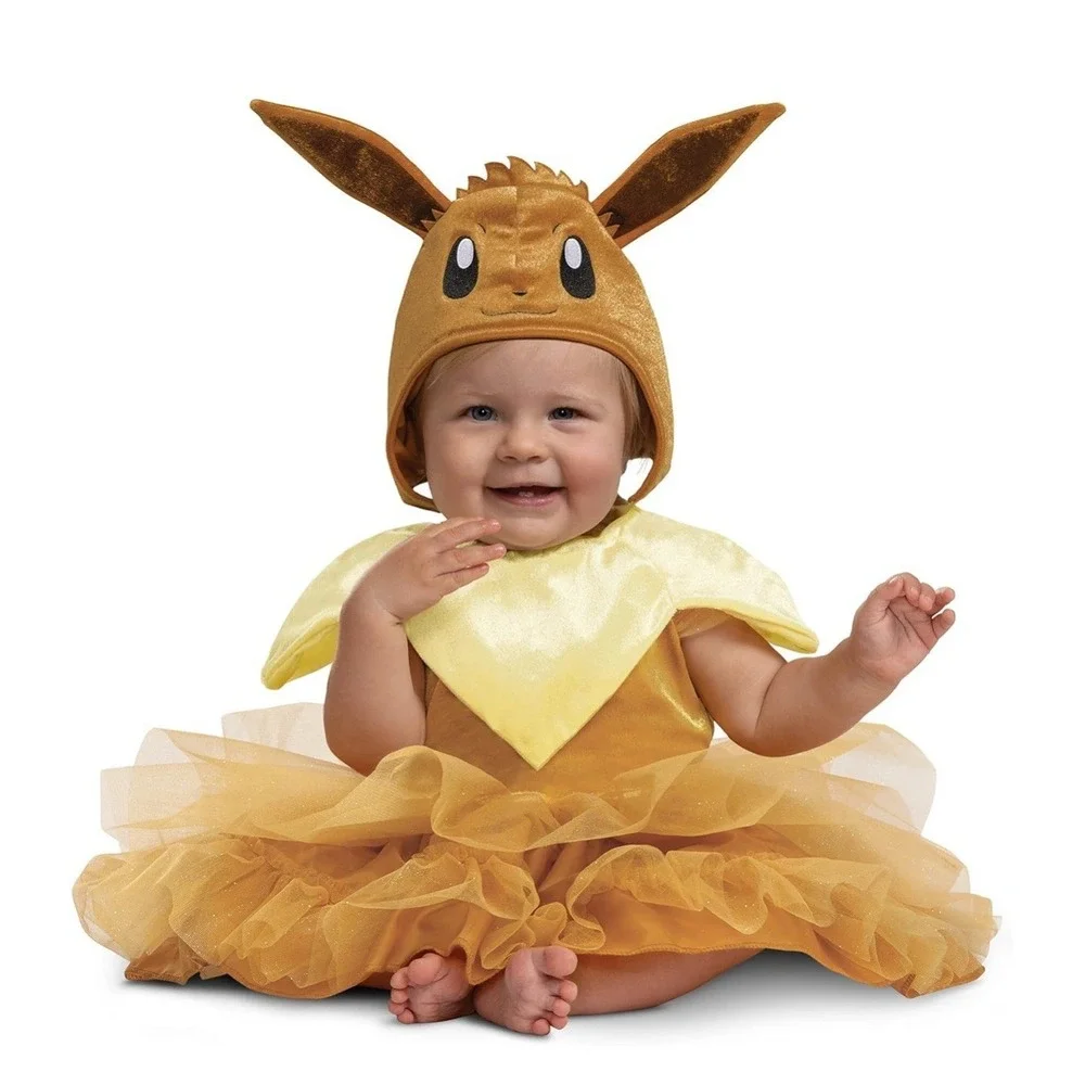 Pokemon "Eevee Evoli" Halloween Costume Sz M 3T-4T Pokemon Costume NEW - Picture 6 of 7
